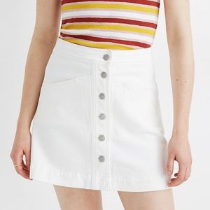 Madewell Stretch Denim A-Line Mini Skirt - NWT!